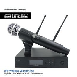 UHF Professional Performance QLXD4 Wireless Microphone System With QLX SM58LC Handheld Transmitter For Live Vocals Karaoke Stage