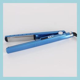 Hair Straighteners New Trasmooth Titanium Plates Digital Ionic Hair Straightener Flat Iron Straighteners Perm Hine Stylist Tools Dro Dhig0