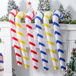 Christmas Decorations 120CM Inflatable Canes Lollipop Balloon Decoration For Home Outdoor Party Tree Ornament Kids Toy