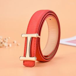 Belts Fashion Children's Belt Narrow High Quality Women PU Leather Candy Colors Dress Kids Strap For Jeans Waistband