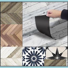 Wall Stickers 3D Floor Waterproof Tiles In Wood Self Adhesive Pvc Wallpaper For Bathroom Living Room H Jlltmv Otwkc