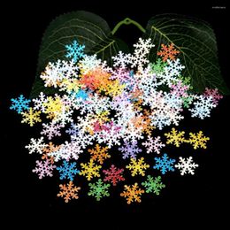 Christmas Decorations 300pcs Snowflakes Confetti Artificial Snow Xmas Tree Ornaments For Home Party Wedding Year Decor