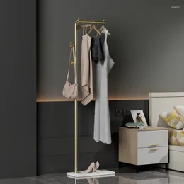 Clothing Storage Coat Rack Floor Bedroom Stone Plate Simple Modern Bag Hanging Single Rod Vertical Creative Iron Hanger