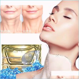 Other Skin Care Tools Collagen Crystal Neck Mask Women Whitening Antiaging Masks Beauty Health Whey Protein Moisturising Personal Sk Dhm24