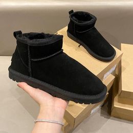 Chinelo feminino e masculino de inverno camurça superior de lã outono chinelo Tasman Tazz chinelo semente de mostarda chinelo de pele castanha clássico super mini botas plataforma.