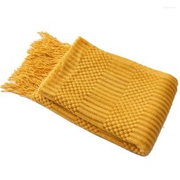 Blankets Knitted Wool Throw Blanket For Beds With Tassel Chunky Knit Sofa Plaid Christmas Decoration Home