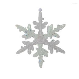 Christmas Decorations Glitter Snowflake Ornaments Acrylic For Tree Craft Embellishments Snowflakes Theme Party