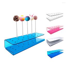 Bakeware Tools Lollipop Holder Cake Stand PP Material Rack 4 Colors For Candy Sticks Display