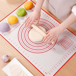 Table Mats Silicone Baking Pan Mat Pizza Dough Maker Pastry Kitchen Gadgets Non-stick Rolling With Scale Cutting Board Tool