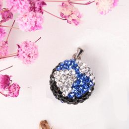 Colliers pendants à la mode brillent en ramiement tchèque de couleur argent charmes pour les bijoux faisant des accessoires de bracelet de collier de bricolage