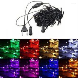 Strings Jiguoor 20M 200 LED String Fairy Light Outdoor Christmas Xmas Wedding Decoration Party Lamp 220V