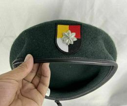 Berets VIETNAM WAR Us Army 3th Special Forces Group AIRBORNE Green Beret Officer'S Lieutenant Colonel INSIGNIA Military HAT CAP