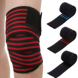 Knee Pads 1pcs Elastic Bandage Wraps Men Fitness Weight Lifting Sports Bandages Squats Training Equipment Accessories For GYM