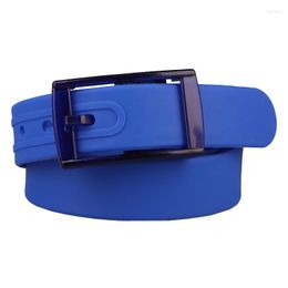 Belts Fashion Soft Silicone Waist High Quality Women Men Solid Color Rubber Plastic Buckle Jeans Clothing Accessories