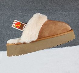 Top quality man women increase snow slippers Soft comfortable sheepskin keep Warm slippers Girl Beautiful gift free transshipment 2022 hot uggits