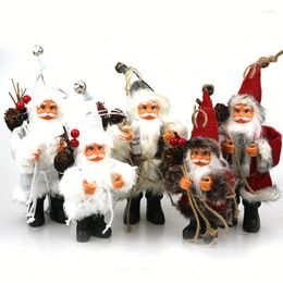 Christmas Decorations Santa Claus Doll Decorative Desktop Figure Figurine Ornament Xmas Decor For Home