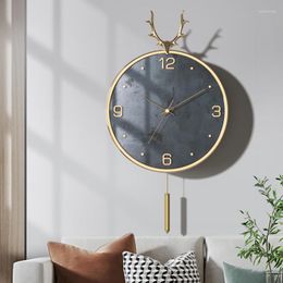 Wall Clocks Gold Silent Decorative Clock Modern Design Creative Electronic Unusual Relogio De Parede Home Decor