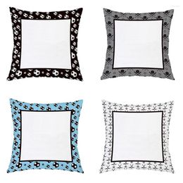 Pillow Sofa Bed Polyester Soft Cover Sublimation Blank Panel Pillowcase Square Home Decor DIY Gifts Football /Baseball/Hockey