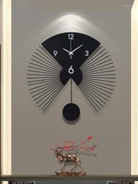 Wall Clocks 3d Metal Large Clock Home Decor Living Room Art Creative Iron Ornaments Big Hanging Watch 142370511