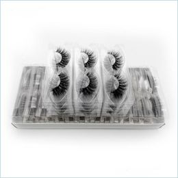 False Eyelashes 30 Pairs Eyelashes Natural Long 3D Mink Lashes Wholesale False Makeup Eyelash Extensions Drop Delivery Health Beauty Dhf0U