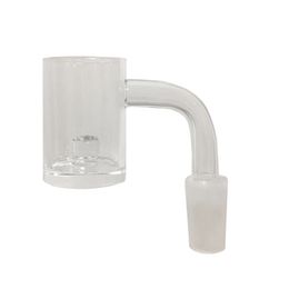 Wholesale Blender Quartz Banger ENail Smoking Heating Bowls Inner Column Slurper 14mm Male 90 Degree Heat Rig For Hookahs Bongs Accessories