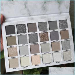 Eye Shadow Newest Makeup Cremated Eye Shadow Palette 24 Colors Eyeshadow Shimmer Matte Nude Beauty Five Star High Quality Cosmetics Dhmwr