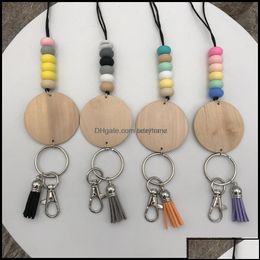 Pendant Necklaces Necklaces Pendants Jewellery Wholesale Design Handmade Sile Beads Pencil Rope Tassel Pendant Personalised Engraved W Otloa