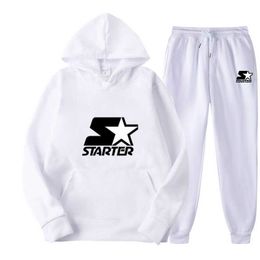 Tracksuit Fall Winter Brand STARTER Sportswear Men's Suit Long Sleeve Pullover Jogging Pants Piece Fitness Running Sportswer Y2211