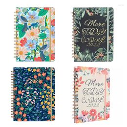 Month Planner From January 2022 To December Monthly Diary For Schedule With Inner Pocket Elastic Binding