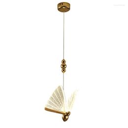 Pendant Lamps Nodic Modern Luxury Vintage Butterfly Chandelier Indoor Lighting Fancy Lights For Home Decor Hallway Hanging