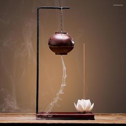 Fragrance Lamps Lotus Incense Burner Backflow Pocelain House Room Smoke Stick Bruciatore Incenso Decoration EA6XXL