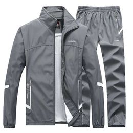 Tracksuit New Men's Sportswear Casual autumn Men Two Pieces Sets Jackets SweatPants Joggers Track Suit Running men clothing Y2211