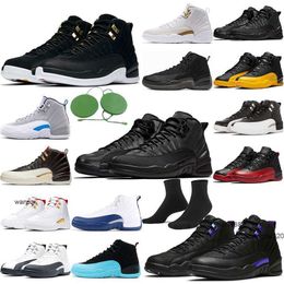 2023 Easter 12 12s High Basketball Shoes for men Utility Twist Grind Indigo Flu Game Dark Concord OVO White The Master Fiba Gamma Blue TrainerJORDON JORDAB