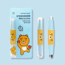 Eye Shadow Double Head Eyeshadow Makeup Stick Long Lasting Waterproof Sweat-proof Highlight Shimmer Glitter Pen Cosmetic Tool