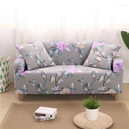 Chair Covers Pajenila Elastic Sofa Cover For Living Room Grey Flower L-shaped Fundas Corner Couch Slipcover Sectional 1/2/3/4 Seaters ZL214