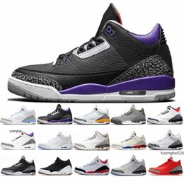 2023 Midnight Navy 3 Basketball Shoes Cement Black Cool Grey court purple Infrared 23 Georgetown Trainers Fragment Rivals Pure White 3s Red MenJORDON JORDAB