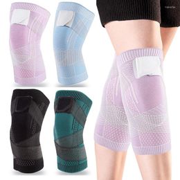 Knee Pads Breathable Compression Support Sleeve Protector Elastic Kneepad Brace Spring Volleyball Running Silicone Pad