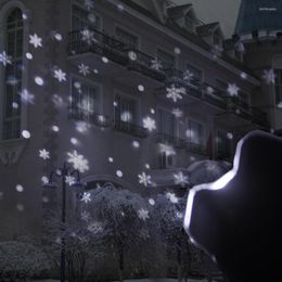 Strings LED Snowfall Projector Lights Outdoor Sparkling Landscape Christmas Light For Decoration Lighting Year Party Holiday