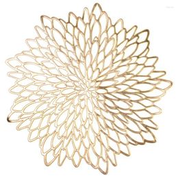 Table Mats 10 Pack Pressed Metallic Placemats/Charger/Wedding Accent Centrepiece --Flower
