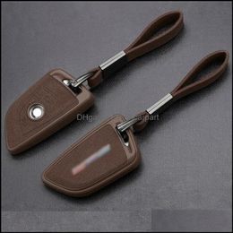 Car Key Leatheraddtpu Car Key Case Er Shell For X1 X3 X5 X6 X7 1/3/5/6/7 Series G30 G20 G32 G11 F20 Z4 F48 F39 G01 G02 F15 F16 G07 D Dhfyg