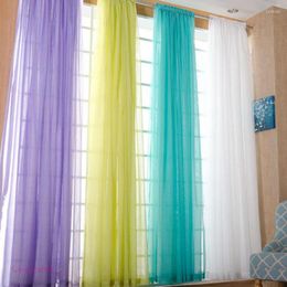 Curtain Wedding Decoration Simple Solid Color Gauze Light-Transmitting Floor Ceiling Bedroom Backdrop Door Home Supply