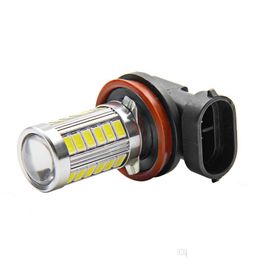 Car Bulbs 2Pcs H11 Led High Power Bbs 5630 33Led Pure White Fog Head Tail Driving Car Light Bb Lamp 12V H8 33 Smd Ce Drop Delivery 2 Dhm9G