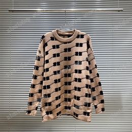 xinxinbuy Men designer Hoodie sweater Double letter jacquard Paris cotton women black white khaki S-2XL