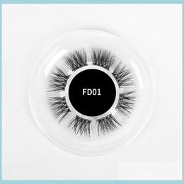 False Eyelashes Lashes Segments Diy Eyelash Extensions 3D Glue Bonded Band Natural Individual 10Mm15Mm Fluffy Wispy False Eyelashes Dhdx3