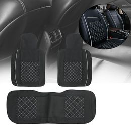 Car Seat Covers 1set Leather Cover Universal 5 Seats Waterproof Auto Front Rear Back Chair Backrest Long Cushion Armrest Case Protector