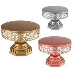 Bakeware Tools Birthday Cupcake Wedding Party Round Tray Metal Pedestal Fruits Holder Dessert Display Celebration Cake Stand