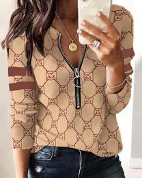 Fashionable Womens T-Shirt High-Quality Temperament All-Match Stand Collar Neck shirt Ice silk Small Shirt Was Thin Jacquard Knitted Top Tees Women Bouble SIZE