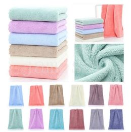 Microfiber lace towel coral velvet towel pure color soft and absorbent washcloth DE896