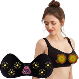 Other Massage Items USB Rechargeable Breast Massager Vibrating Compress Comfortable And Seamless Washable Bra Beauty Instrument 221104