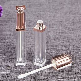 Plastic Empty Clear Lipgloss Tube bottle Containers Tops Mini Maquillaje Makeup Lips Eyelash Oil Packaging Bottles 200pcs/lot